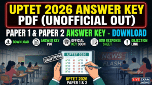 UPTET Answer Key 2026 PDF (Unofficial Out); Download Paper 1 & Paper 2 Answer Key, Official Key, OMR Response Sheet & Objection Link