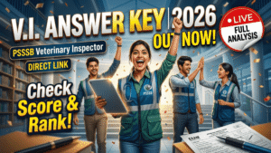 PSSSB Veterinary Inspector Answer Key 2026 Out; Download PDF, Check Response, Raise Objection & Calculate Score