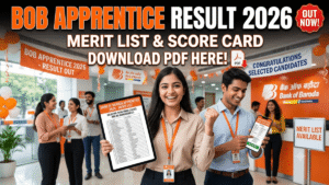 Bank of Baroda Apprentice Result 2026 Out, Download Merit List & Score Card PDF