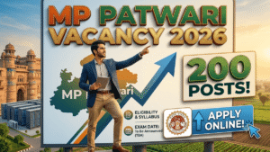 MP Patwari Vacancy 2026; 200 Posts Apply Online, Eligibility & Exam Date