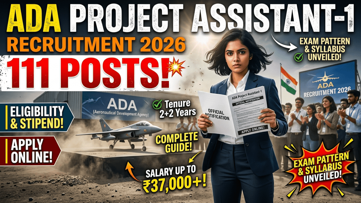 ada computer science Images High Quality Grahic ADA Project Assistant-I Recruitment 2026; 111 Posts, Eligibility ...
