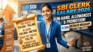 SBI Clerk Salary 2026; In-Hand Salary, Pay Scale, Allowances & Promotion